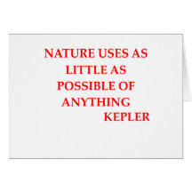 Citation de KEPLEr Carte De Vœux