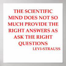 Citation de Lévi-strauss Poster