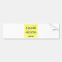 Citation de Madame Curie Autocollant Pour Voiture