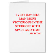 Citation de MARCONI Carte De Vœux