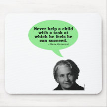 Citation de Maria Montessori Tapis De Souris