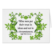 Citation de Ralph Waldo Emerson - sages Cartes De Vœux