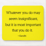 Citation Mousepad de Gandhi Tapis De Souris