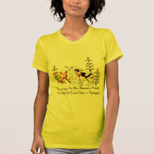 Citation végétarienne de Pythagore T-shirts