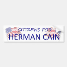 Citoyens pour Herman Caïn Autocollant Pour Voiture