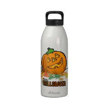Citrouille heureux de Halloween Bouteille D'eau Réutilisable