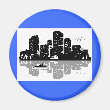 Cityscape Koelkast Magneet