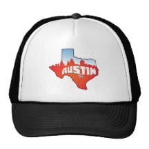 Cityscape van Austin Texas Petten Met Netje