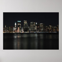 Cityscape van de binnenstad van Manhattan Plaat