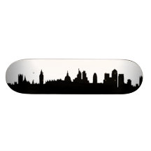 Cityscape van het de horizonsilhouet van Londen Skateboard Decks