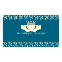 Claddagh fait sur commande modèle de carte de visite