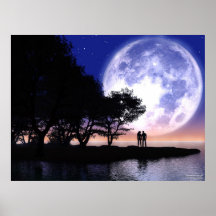 Clair de lune romantique poster
