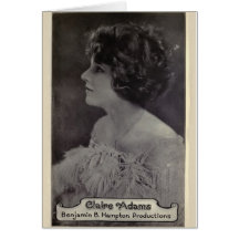 Claire Adams 1921 cartes vintages de portrait