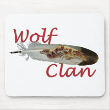 Clan de loup tapis de souris