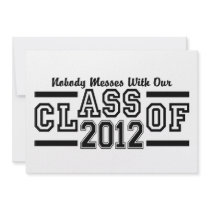 CLASSE 2012 de l'invitation, personnaliser