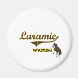 Classique de ville de Laramie Wyoming Magnets Pour Réfrigérateur