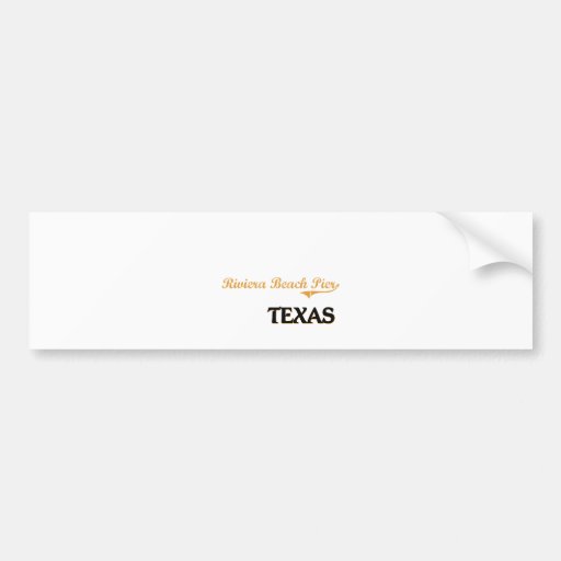 Classique du Texas de pilier de plage de la Rivier Autocollants Pour Voiture