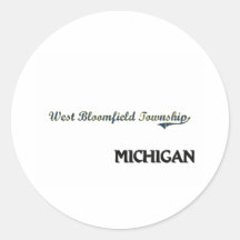 Classique occidental de ville du Michigan de banli Adhésifs