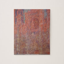 Claude Monet - coucher du soleil sur le puzzle de 