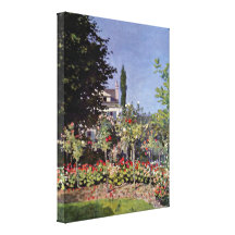 Claude Monet - jardin chez Sainte-Adresse Toile Tendue