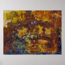 Claude Monet - la passerelle japonaise Affiche