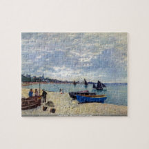 Claude Monet - la plage au puzzle de Sainte Adress