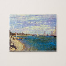 Claude Monet - la plage au puzzle de Sainte Adress