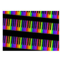 clavier d'arc-en-ciel modèle de carte de visite