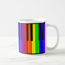 Clavier d'arc-en-ciel tasses
