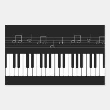 Clavier de piano autocollants