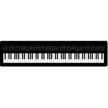 Clavier de piano découpages en acrylique