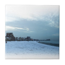 Cleethorpes in de winter geboortetegeltje