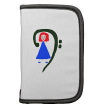 Clef basse bleue femelle rouge de bleu de robe agenda