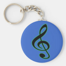 Clef triple Keychain Porte-clef