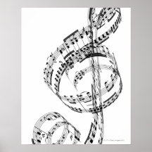 Clef triple posters