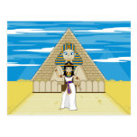 Cleopatra bij het Grote Briefkaart van de Sfinx Wenskaart