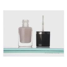 Close-up van een fles nagellak wens kaarten