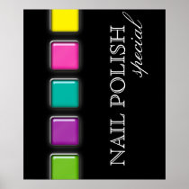 Clouez les palettes brillantes de beauté d'affiche posters
