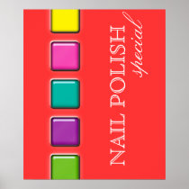 Clouez les palettes brillantes O de beauté d'affic posters