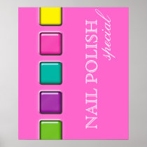 Clouez les palettes brillantes pi de beauté d'affi posters