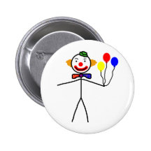 Clown de bâton badge