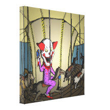 Clown fou toiles tendues