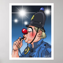 CLOWN POLICIER POSTERS