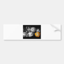 clown vissen bumpersticker