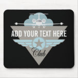 Club d'aile d'avion tapis de souris