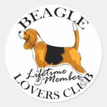 Club d'amants de beagle adhésifs