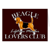 Club d'amants de beagle carte de vœux