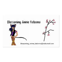 Club de floraison de Kelowna d'Anime Carte De Visite