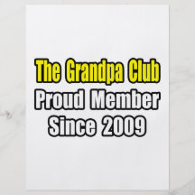 Club de grand-papa… depuis 2009 tract customisé