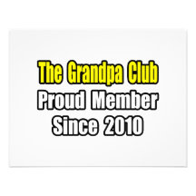 Club de grand-papa… depuis 2010 invitations personnalisables